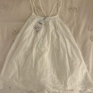 NWT Zara white mini dress